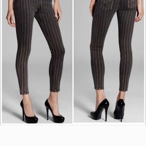 Striped Skinny Jeans